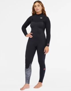 BILLABONG 5/4 FURNACE CHEST ZIP WETSUIT FOR WOMEN -Surfcorner Store billabong furnace 4 3 chest zip muta donna 3 1