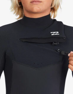 BILLABONG REVOLUTION 4/3 MM CHEST ZIP BOYS 8-14 BLACK -Surfcorner Store billabong revolution 4 3 mm chest zip muta ragazzo 3