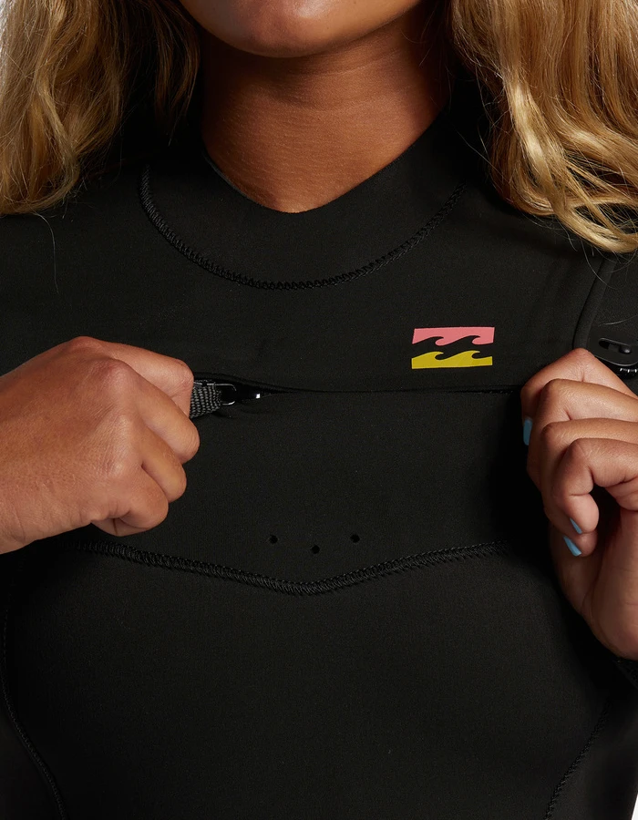 BILLABONG 5/4 SYNERGY CHEST ZIP WETSUIT FOR WOMEN 9 BILLABONG 5/4 SYNERGY CHEST ZIP WETSUIT FOR WOMEN - Image 7