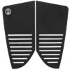 CAPTAIN FIN TROOPER TRACTION PAD 2 PIECE FISH BLACK -Surfcorner Store captain fin trooper 2 pezzi fish black