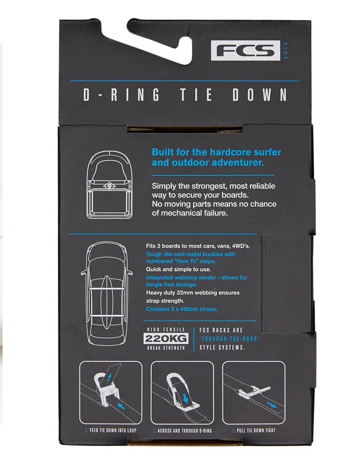 FCS D-RING TIE DOWNS 4 FCS D-RING TIE DOWNS - Image 2