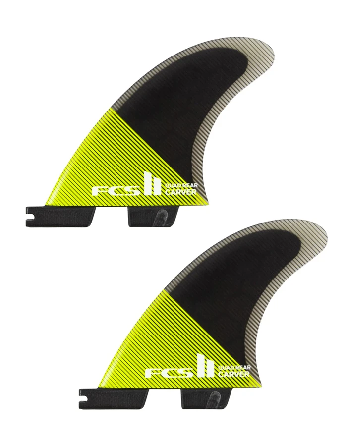 FCS II CARVER PC QUAD REAR FINS MEDIUM 3 FCS II CARVER PC QUAD REAR FINS MEDIUM