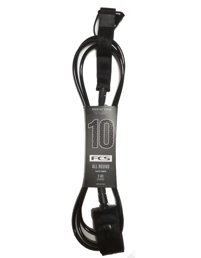 FCS LONGBOARD ANKLE ESSENTIAL LEASH 10' 3 FCS LONGBOARD ANKLE ESSENTIAL LEASH 10'