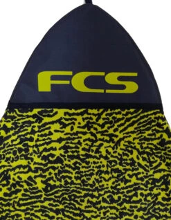 FCS STRETCH COVER 6'3'' FISH FUNBOARD -Surfcorner Store fcs sacca 6 3 fish funboard stretch ice yellow