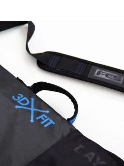 FCS SURFBOARD COVER SINGLE 8'0'' DAY FUNBOARD 3DXFIT BLACK -Surfcorner Store fcs sacca singola 8 0 day funboard fish black 1