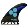 FUTURES FINS AM1 THRUSTER TECHFLEX BLUE CYAN MEDIUM -Surfcorner Store futures am1 techflex thruster blue cyan medium