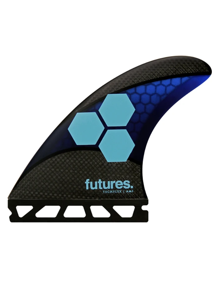 FUTURES FINS AM1 THRUSTER TECHFLEX BLUE CYAN MEDIUM 3 FUTURES FINS AM1 THRUSTER TECHFLEX BLUE CYAN MEDIUM