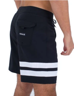 HURLEY BLOCK PARTY BOARDSHORTS 18" BLACK WHITE -Surfcorner Store hurley block party boardshorts 18 black white