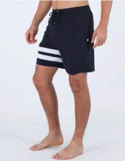 HURLEY BLOCK PARTY BOARDSHORTS 18" BLACK WHITE -Surfcorner Store hurley block party boardshorts 18 black white 3