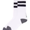 HURLEY ICON EXTENDED TERRY CREW SOCK BLACK STRIPES -Surfcorner Store hurley calze icon terry 3 paia black stripe 1