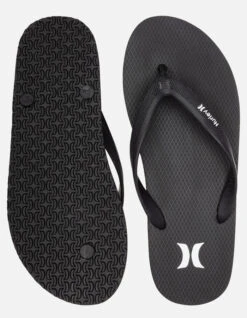 HURLEY ICONIC SOLID SANDALS BLACK -Surfcorner Store hurley infradito icon solid black 1