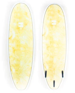 INDIO 7'0" ENDURANCE PLUS SWIRL EFFECT YELLOW FUNBOARD