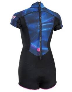 ION MUSE SHORTY SS 2.0 WETSUIT BACKZIP -Surfcorner Store ion muse shorty 2 0 muta donna back zip sky blue 1