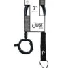 JUST LEASH REGULAR 7' BLACK REGULAR -Surfcorner Store just leash regular 7 black regular 2