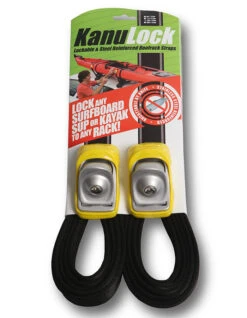 FCS KANULOCK LOCKABLE TIE-DOWNS -Surfcorner Store kanulock cinghie con lucchetto antifurto