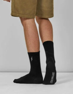 LIGHTNING BOLT SOCKS BLACK WHITE -Surfcorner Store lightning bolt calzini black white 2 pezzi 1