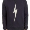 LIGHTNING BOLT FOREVER TRIBLEND FLEECE CREWNECK MOONLESS NIGHT -Surfcorner Store lightning bolt forever crew felpa girocollo moonless night 1