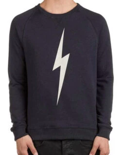 LIGHTNING BOLT FOREVER TRIBLEND FLEECE CREWNECK MOONLESS NIGHT