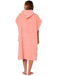 OCEAN & EARTH LADIES HOODED PONCHO PINK -Surfcorner Store ocean earth ladies hooded poncho in spugna donna pink 3