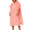 OCEAN & EARTH LADIES HOODED PONCHO PINK -Surfcorner Store ocean earth ladies hooded poncho in spugna donna pink 4