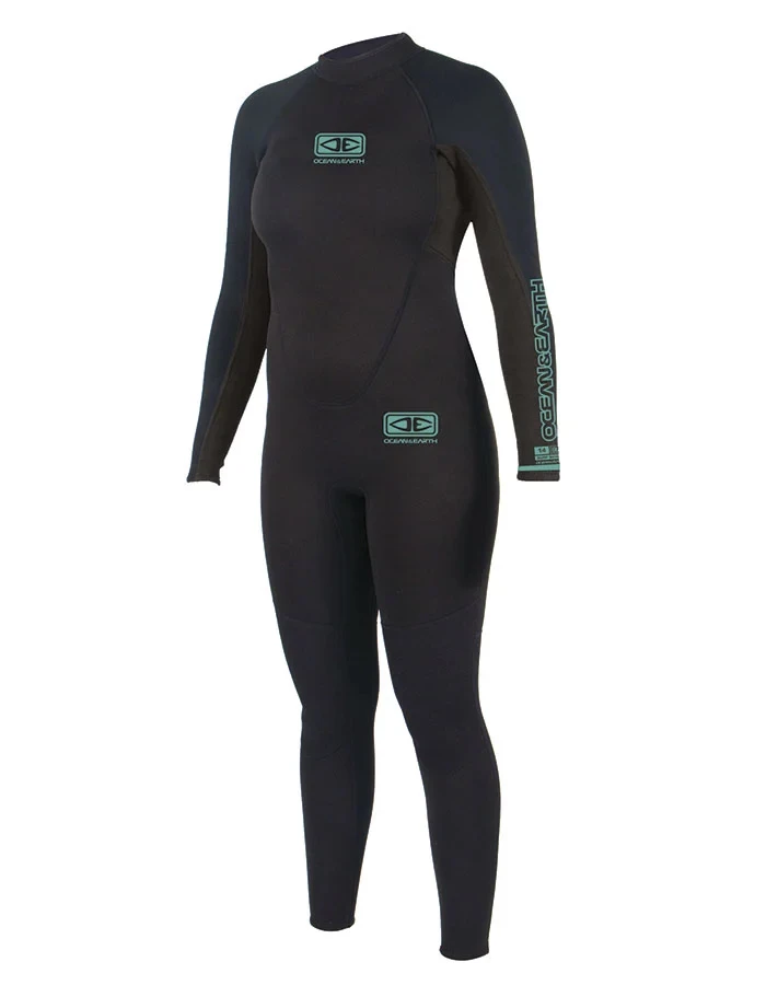 OCEAN EARTH WETSUIT LADIES SURF SCHOOL 5/4 STEAMER 3 OCEAN EARTH WETSUIT LADIES SURF SCHOOL 5/4 STEAMER