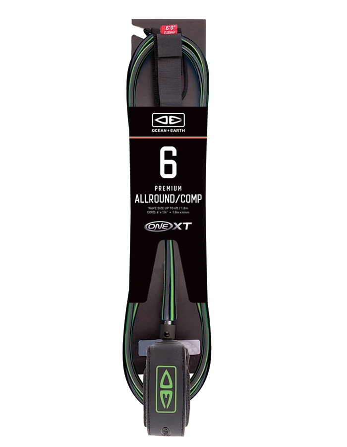 OCEAN & EARTH LEASH 6'0" PREMIUM ONE XT ALL ROUND COMP - Image 3