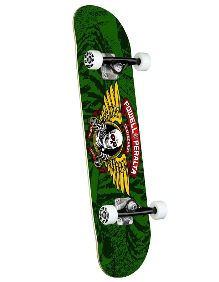 POWELL PERALTA 8" WINGED RIPPER BIRCH SKATE COMPLETE GREEN 3 POWELL PERALTA 8" WINGED RIPPER BIRCH SKATE COMPLETE GREEN