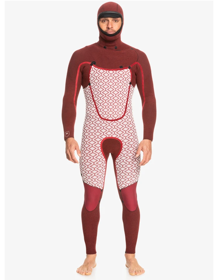 QUIKSILVER 5/4/3 MARATHON SESSION HOODED CHEST ZIP WETSUIT BLACK 9 QUIKSILVER 5/4/3 MARATHON SESSION HOODED CHEST ZIP WETSUIT BLACK - Image 7