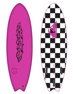 QUIKSILVER 6’0" SOFTBOARD BAT FISH PINK