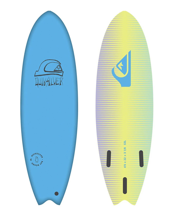 QUIKSILVER 6’6" SOFTBOARD BAT FISH BLUE 3 QUIKSILVER 6’6" SOFTBOARD BAT FISH BLUE