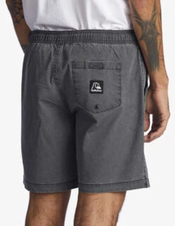 QUIKSILVER TAXER 17" ELASTICATED SHORTS BLACK -Surfcorner Store quiksilver bermuda taxer 17 black 5