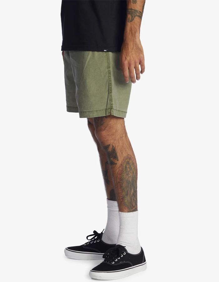 QUIKSILVER TAXER 17" ELASTICATED SHORTS FOUR LEAF CLOVER 4 QUIKSILVER TAXER 17" ELASTICATED SHORTS FOUR LEAF CLOVER - Image 2