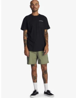 QUIKSILVER TAXER 17" ELASTICATED SHORTS FOUR LEAF CLOVER 17 QUIKSILVER TAXER 17" ELASTICATED SHORTS FOUR LEAF CLOVER -Surfcorner Store quiksilver bermuda taxer 17 four leaf clover 5