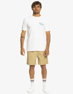 QUIKSILVER TAXER 18" ELASTICATED SHORTS PLAGE -Surfcorner Store quiksilver bermuda taxer 18 elasticizzati plage 4