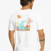 QUIKSILVER OCEAN BED T-SHIRT WHITE -Surfcorner Store quiksilver ocean bed t shirt white 2