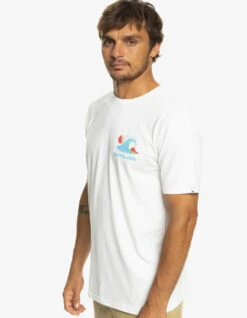 QUIKSILVER OCEAN BED T-SHIRT WHITE -Surfcorner Store quiksilver ocean bed t shirt white 4