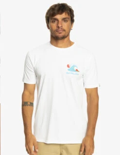 QUIKSILVER OCEAN BED T-SHIRT WHITE -Surfcorner Store quiksilver ocean bed t shirt white 5