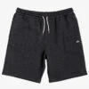 QUIKSILVER EVERYDAY SWEAT SHORT DARK GREY -Surfcorner Store quiksilver pantaloni felpati everyday short 1