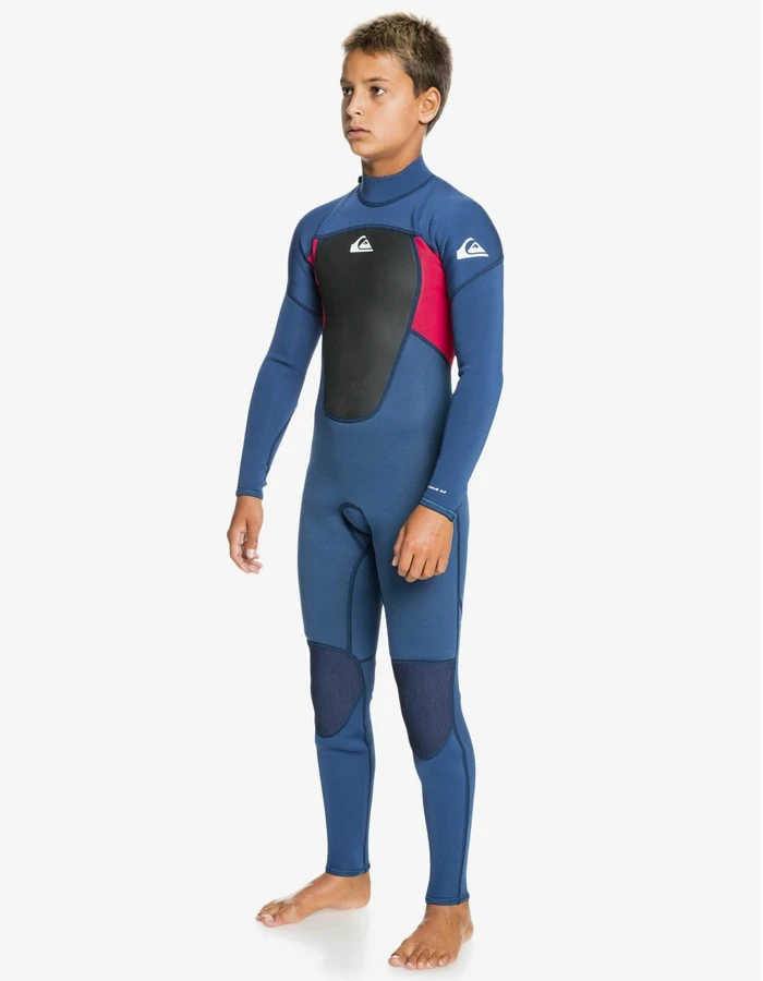 QUIKSILVER BOYS PROLOGUE 3/2 STEAMER WETSUIT BACK ZIP - Image 3