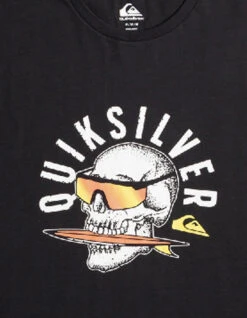 QUIKSILVER ROCKING SKULL T-SHIRT -Surfcorner Store quiksilver rocking skull t shirt black 4