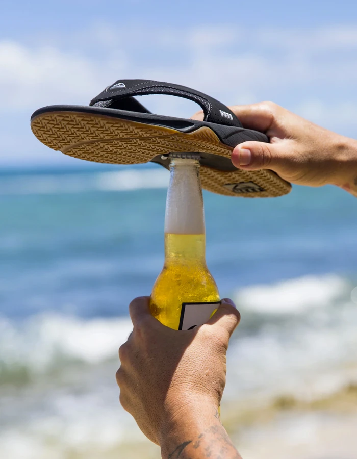 REEF SANDALS FANNING BLACK SILVER 7 REEF SANDALS FANNING BLACK SILVER - Image 5