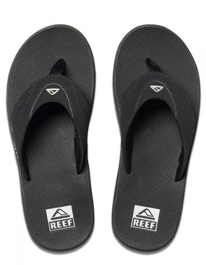 REEF SANDALS FANNING BLACK SILVER 3 REEF SANDALS FANNING BLACK SILVER