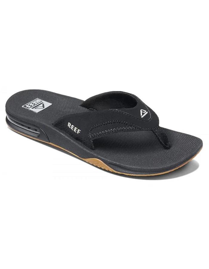 REEF SANDALS FANNING BLACK SILVER 5 REEF SANDALS FANNING BLACK SILVER - Image 3