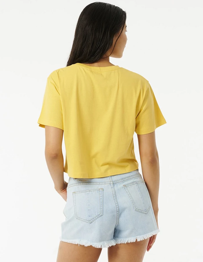 RIP CURL BRAZIALIAN SOUL CROP TEE LIGHT YELLOW 7 RIP CURL BRAZIALIAN SOUL CROP TEE LIGHT YELLOW - Image 5