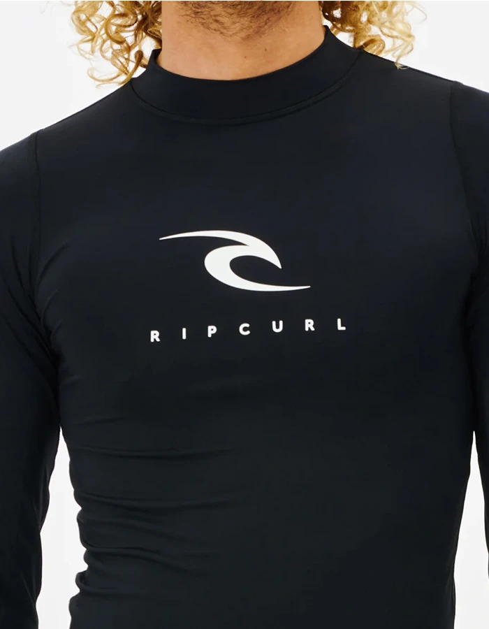 RIP CURL CORPS LONG SLEEVE UV TEE BLACK - Image 3