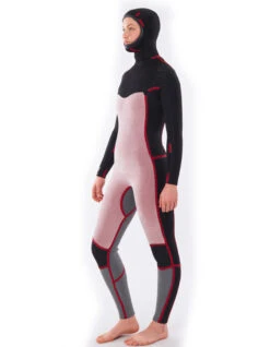 RIP CURL WOMEN DAWN PATROL HOOD 5/4 CHEST ZIP -Surfcorner Store rip curl dawn patrol 5 4 hood muta invernale con cappuccio front zip 1