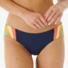 RIP CURL DAY BREAK MULTI MULTI CHEEKY BIKINI PANT -Surfcorner Store rip curl deay break slip bikini multi navy