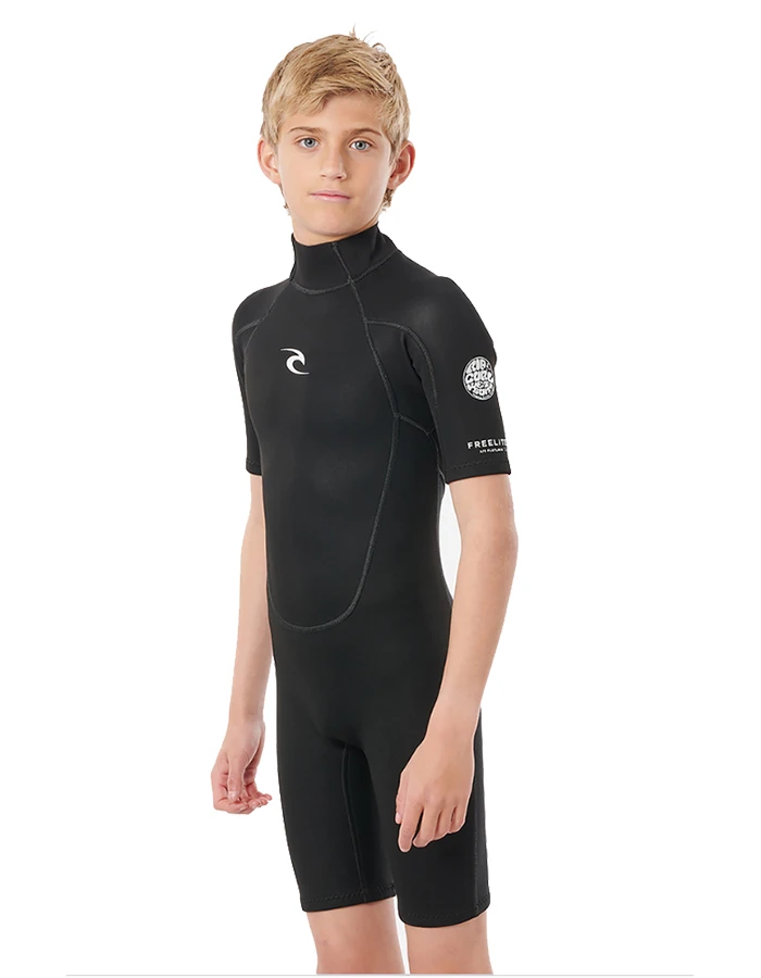 RIP CURL JUNIOR FREELITE 2MM SHORT SLEEVE SPRINGSUIT BACKZIP 5 RIP CURL JUNIOR FREELITE 2MM SHORT SLEEVE SPRINGSUIT BACKZIP - Image 3