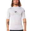 RIP CURL CORPS SHORT SLEEVE UV TEE GREY -Surfcorner Store rip curl lycra corps grey