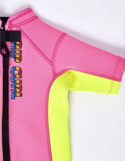 RIP CURL GROMS OMEGA BACK ZIP SPRINGSUIT PINK -Surfcorner Store rip curl omega muta estiva groms back zip 1